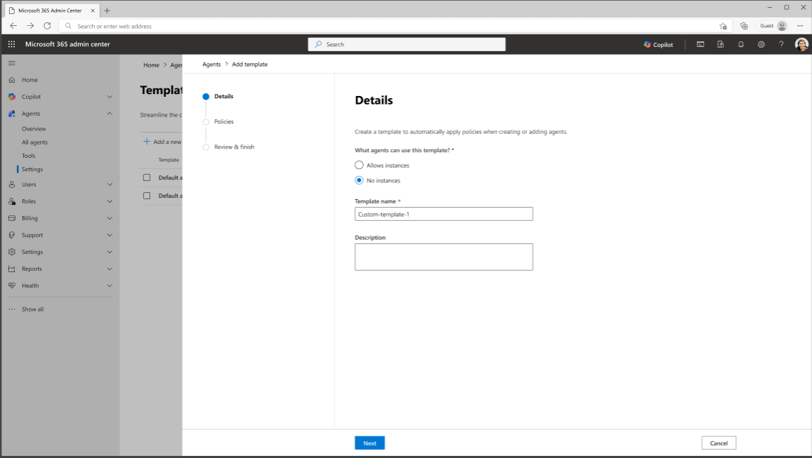 צילום מסך של הדף 'פרטים'.