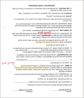 צילום מסך של ספריית מסמכים המציגה ביאורים בקובץ.