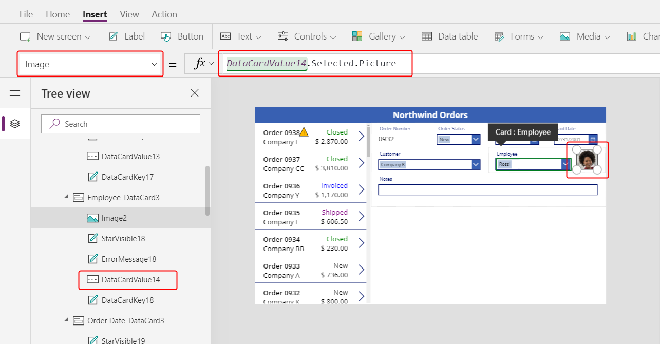 Set the Image property of the image.