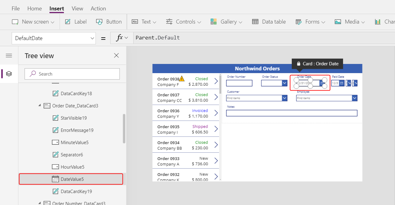 Resize the Date picker.