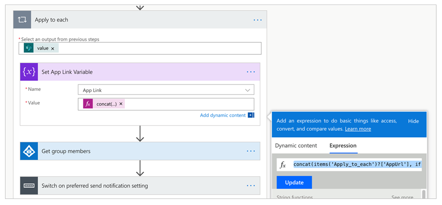 Change flow settings.