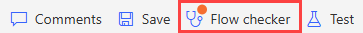 Screenshot of Flow checker in classic designer.
