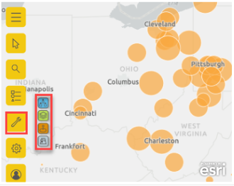 Screenshot of the Map tool menu with the Analysis tools feature expanded.