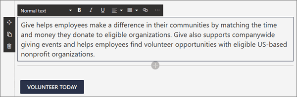 Image of the Text web part