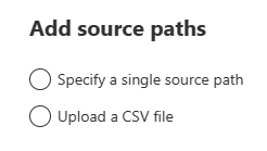 Fileshare source choice screenshot.