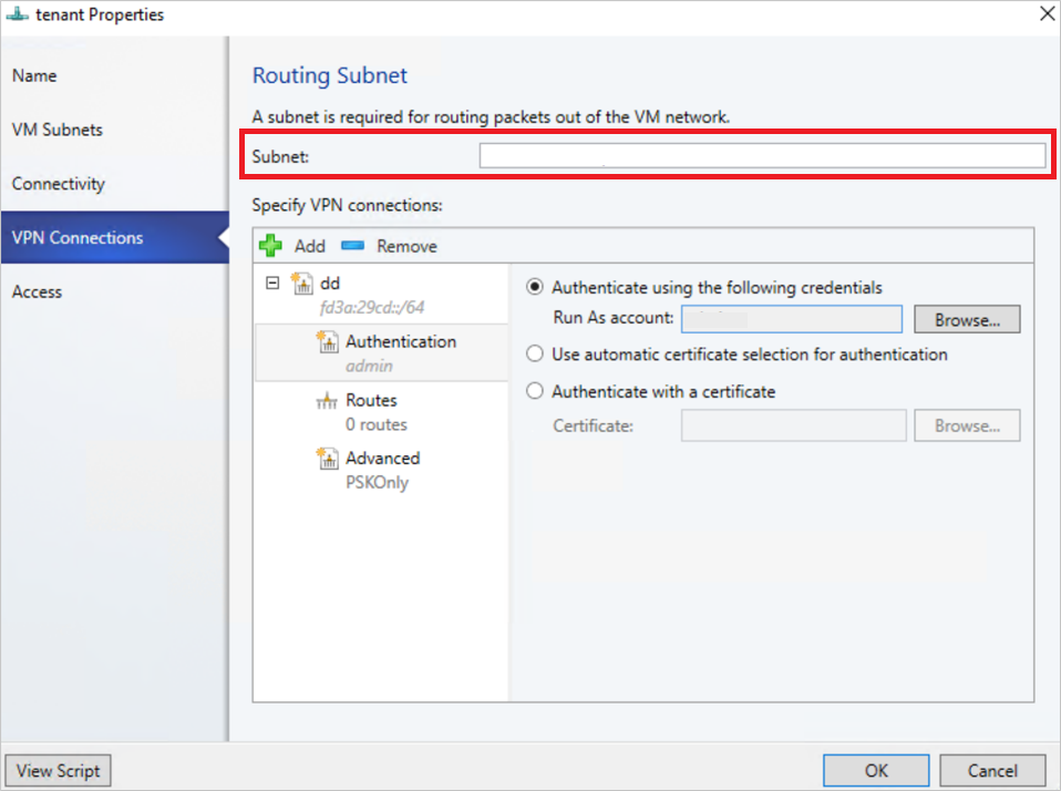 Screenshot of the Enable IPv6.