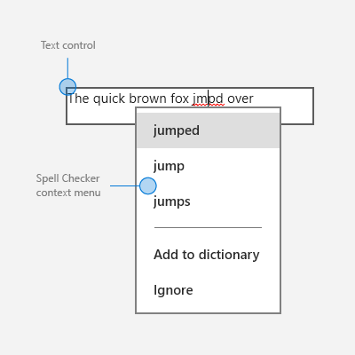 the built-in spell checker