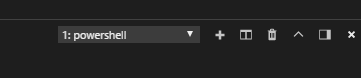 Screenshot that shows 1 powershell selected on the drop down menu.
