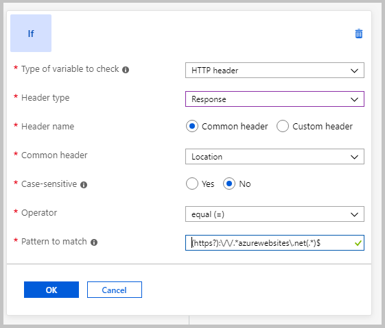 Configure an If condition