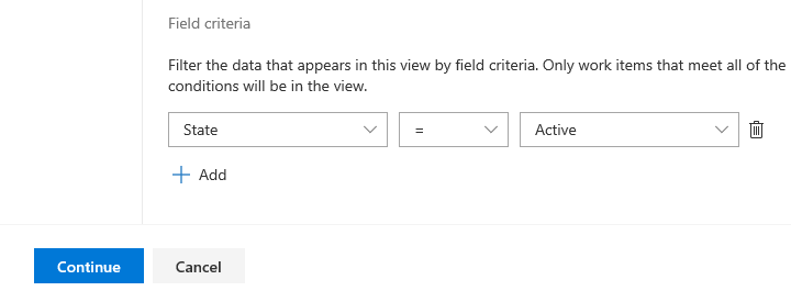 filter active bugs