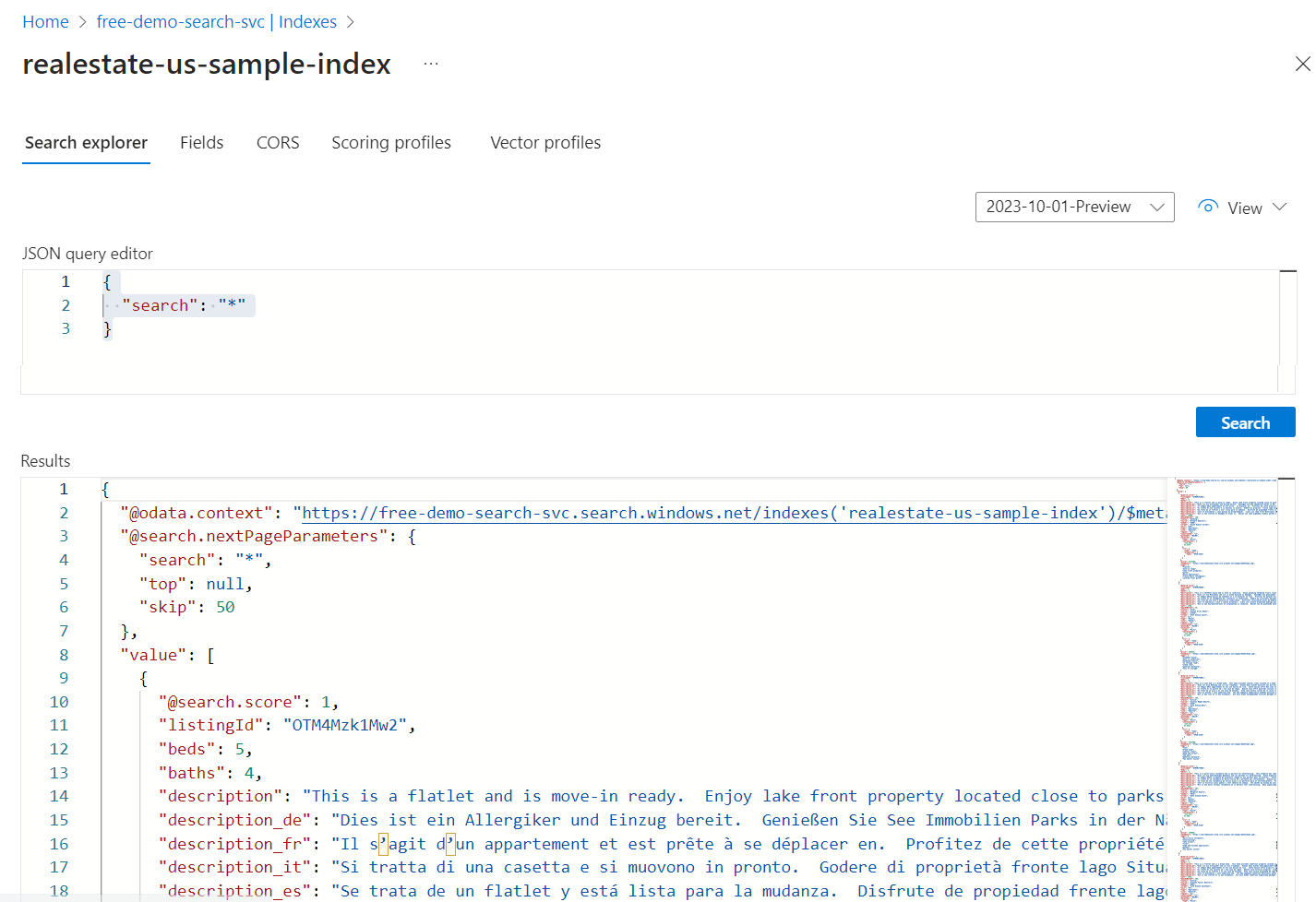 Unqualified or empty query example