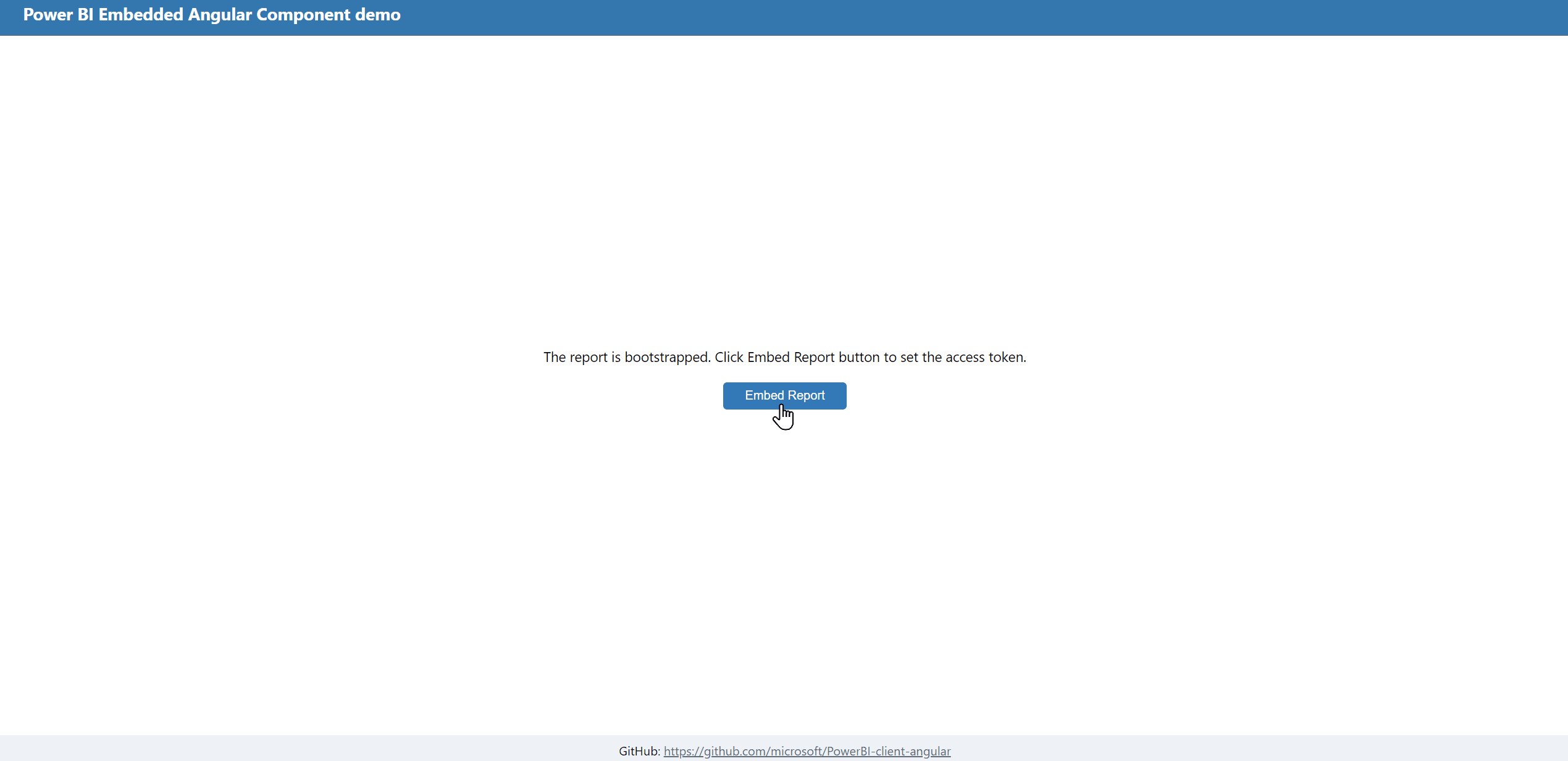 An animated gif that shows the Power BI Angular Demo.