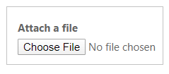 फ़ाइल संलग्न करें विकल्प.