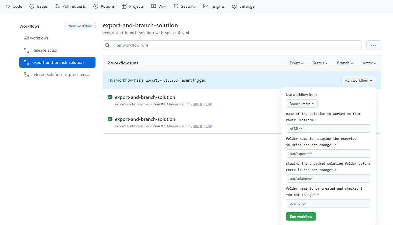 वर्कफ़्लो चलाएँ.