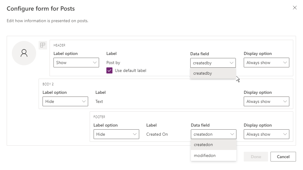 पोस्ट के लिए कॉन्फ़िगर प्रपत्र पोस्ट के लिए फ़ॉर्म कॉन्फ़िगर करें.