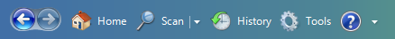 screen shot of a large partial toolbar