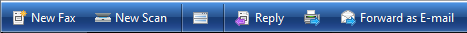 screen shot of a labeled-icons toolbar
