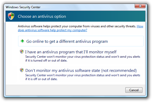 screen shot of a redundant command link