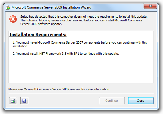 screen shot of error page and icon