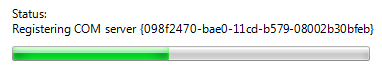 screen shot of label showing name of com server
