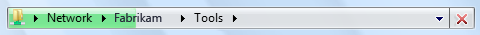 screen shot of progress bar as part of address bar