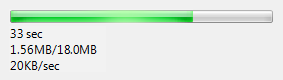 screen shot of progress bar without proper label