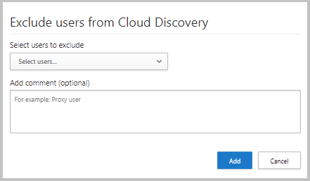 exclude user Screenshot of excluding a user.