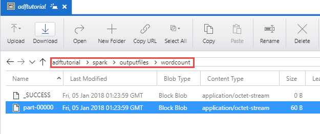 Location of the output file