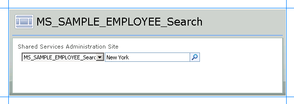 Specify a search parameter