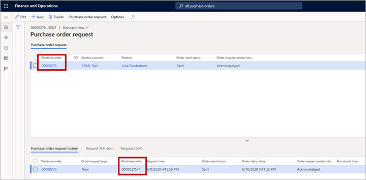 Purchase order request page Purchase order request page.