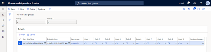 Item group Item group.