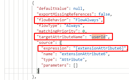 Mapping flow behavior update