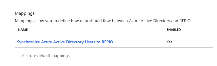 RFPIO User Mappings