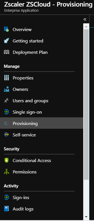 Zscaler ZSCloud Provisioning