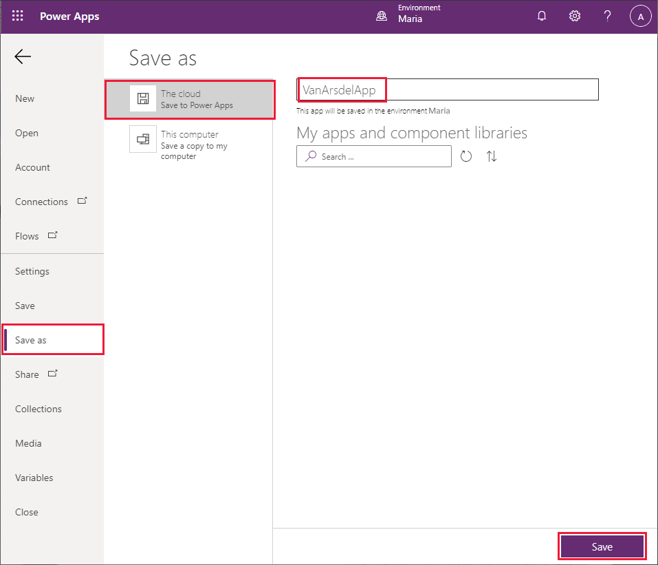 Spremite aplikaciju.