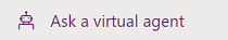 prošireni izbornik Pitajte virtualnog agenta.