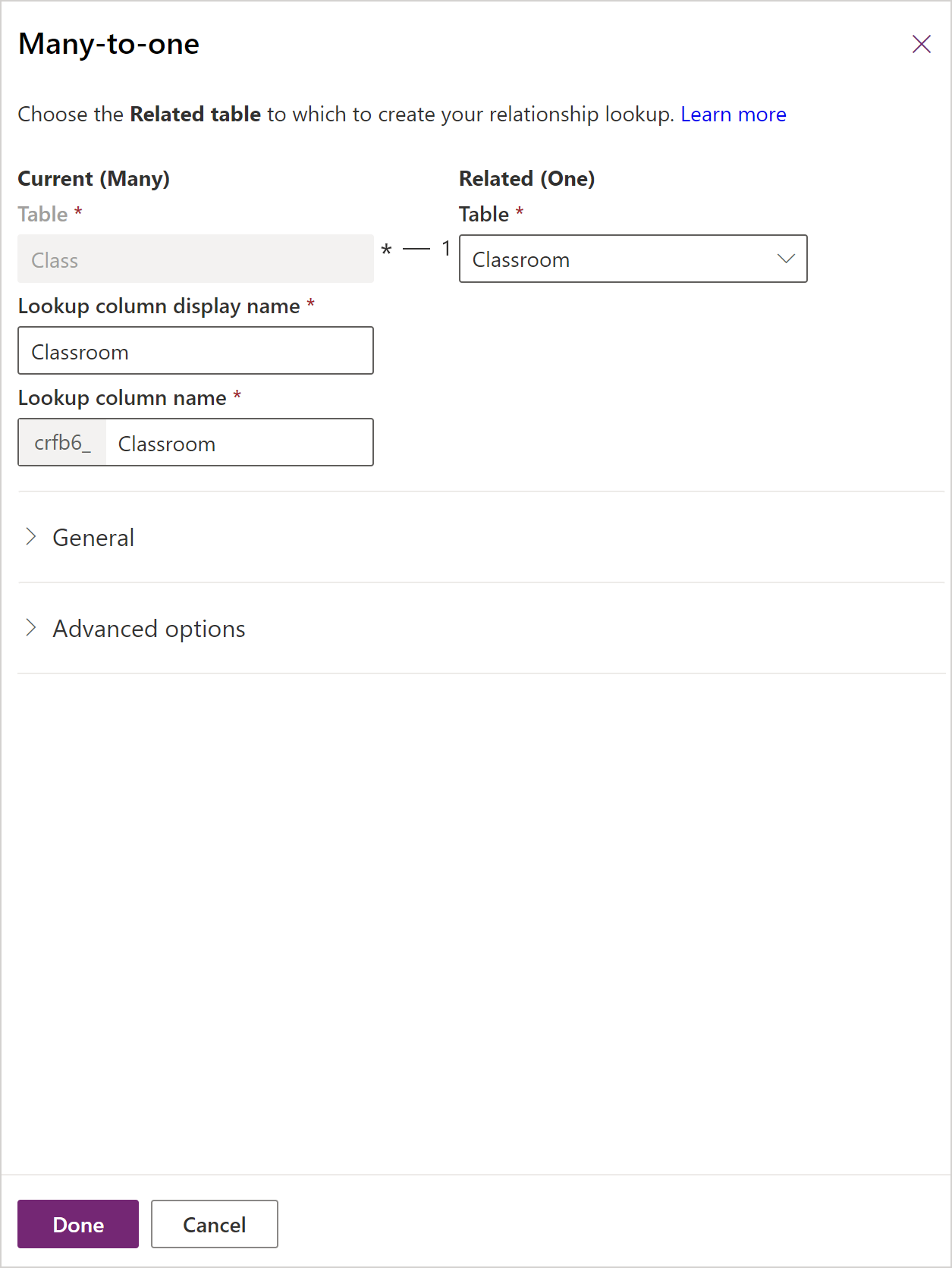 Primjer odnosa mnogo na jedan.