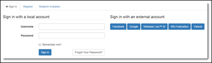 Prijava pomoću lokalnog računa Prijava pomoću lokalnog računa.