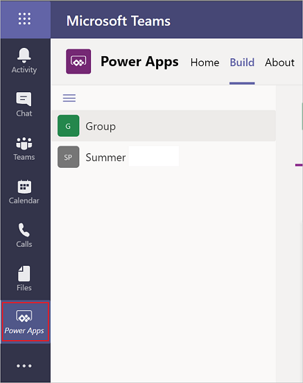 Odaberite Power Apps.