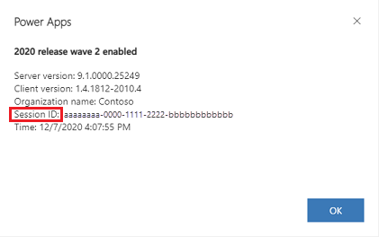 Postavke > o ID-u sesije.