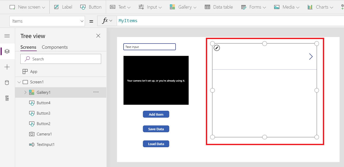 Galerija je premještena desno od zaslona.