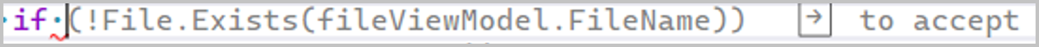 Screenshot of Settings menu to change right arrow to accept whole-line autocompletion.