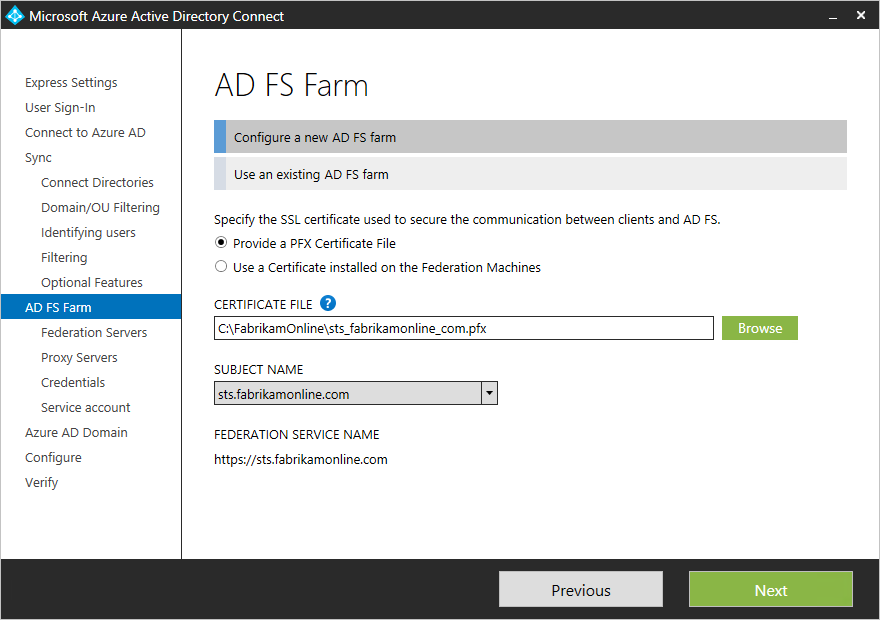 Screenshot showing the