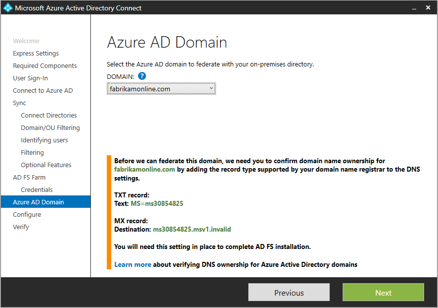 Screenshot showing the