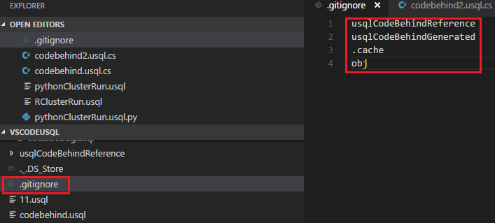 A .gitIgnore fájl elemei