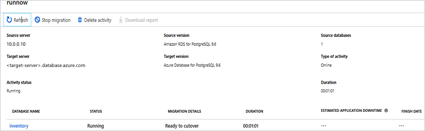 Tevékenység állapota – futtatás