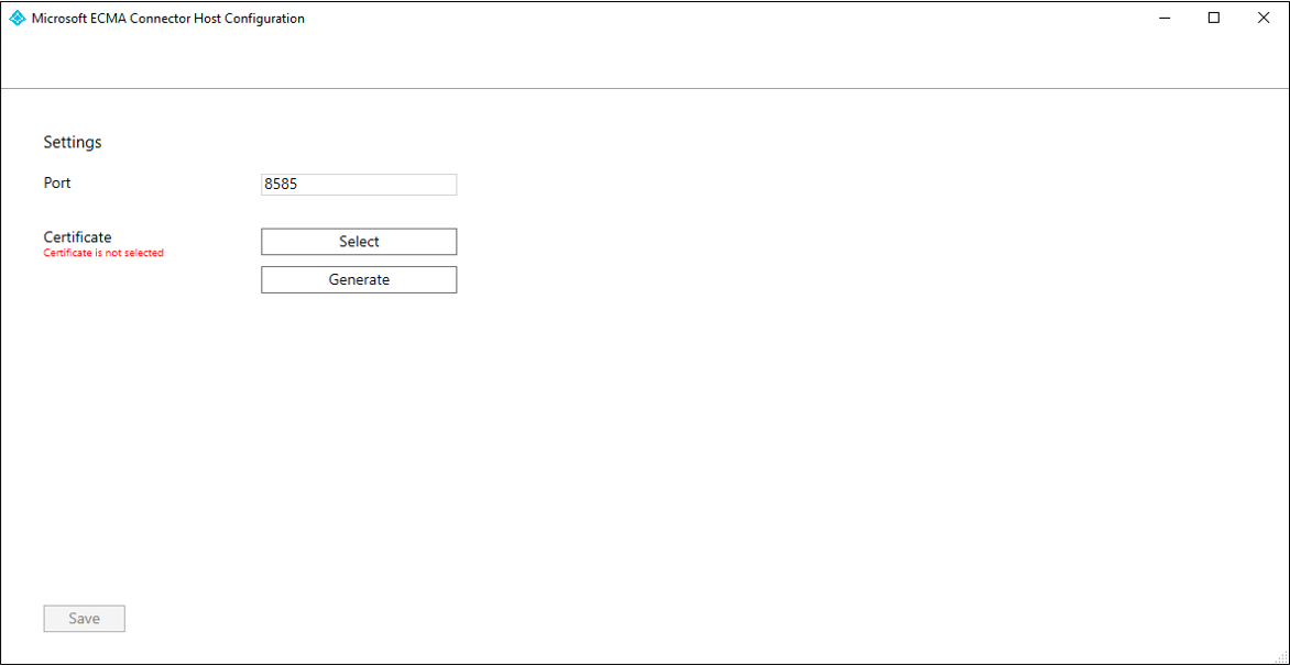 A beállítások konfigurálását bemutató képernyőkép.