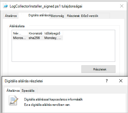 Érvényes digitális aláírás.