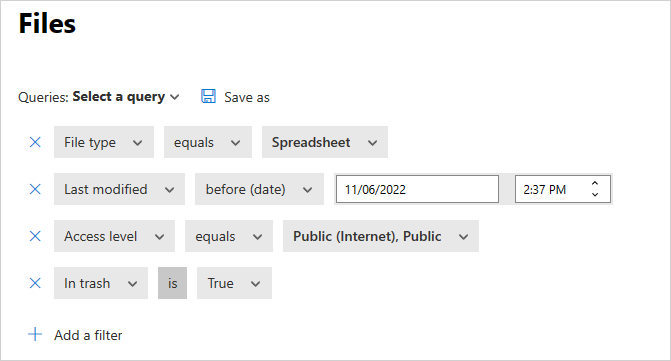 policy_file szűri a szemetet.