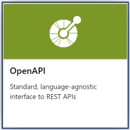 Képernyőkép az OpenAPI csempéről.